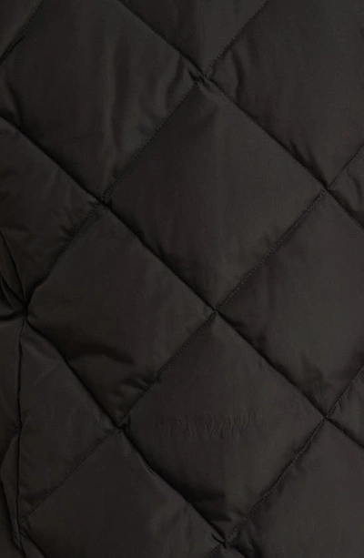 Shop Lauren Ralph Lauren Longline Puffer Coat With Removable Vest In Black