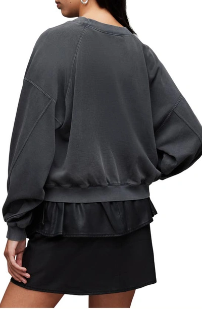 Shop Allsaints Polestar Tayla Graphic Sweatshirt In Black