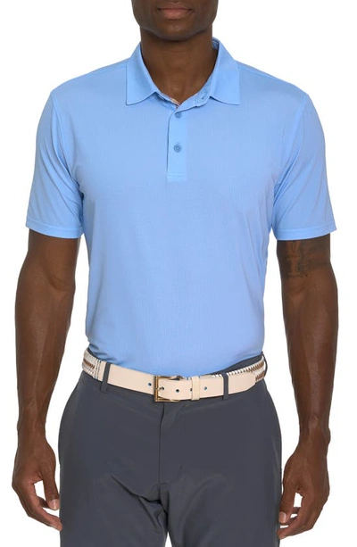 Shop Robert Graham Hyde Bird's Eye Performance Polo In Light Blue