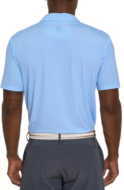 Shop Robert Graham Hyde Bird's Eye Performance Polo In Light Blue