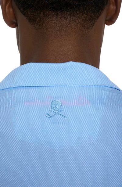 Shop Robert Graham Hyde Bird's Eye Performance Polo In Light Blue