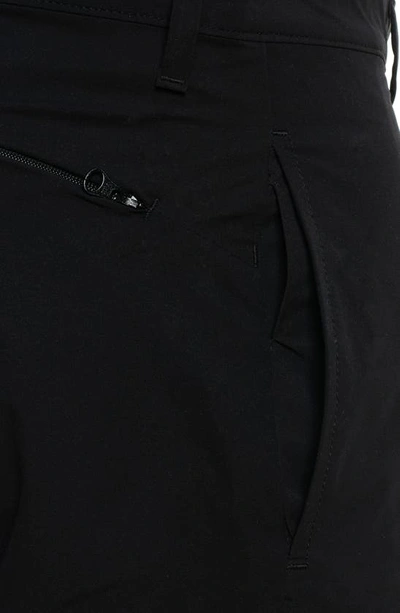 Shop Robert Graham Deacon Performance Chino Shorts In Black
