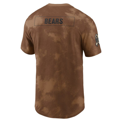 Shop Nike Brown Chicago Bears 2023 Salute To Service Sideline T-shirt