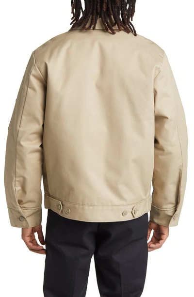 Dickies Versatile Jacket With Adjustable Cuffs And Side Pockets In Brown