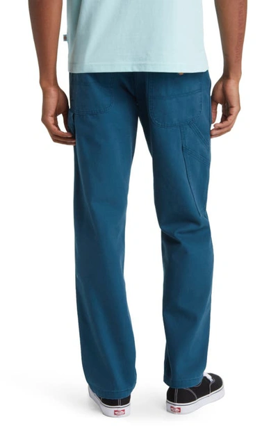 Shop Dickies Duck Carpenter Pants In Stonewashed Reflecting Pond