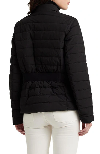 Shop Lauren Ralph Lauren Puffer Jacket In Black