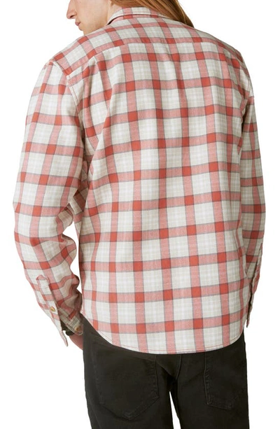 Shop Lucky Brand Plaid Twill Utility Shirt In Red Multi Plaid