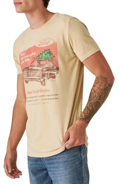 Shop Lucky Brand Ford Tree Graphic T-shirt In Gravel