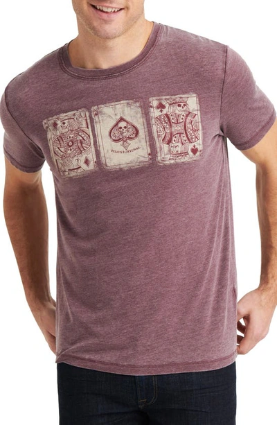 Shop Lucky Brand Poker Cards Graphic T-shirt In Port Royale