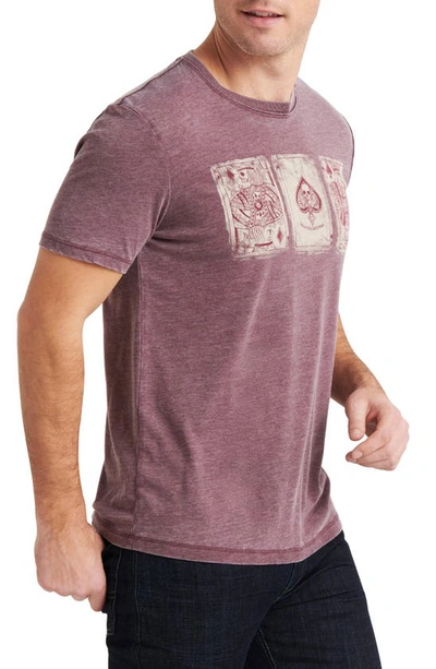 Shop Lucky Brand Poker Cards Graphic T-shirt In Port Royale