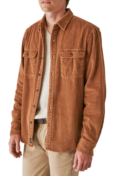 Shop Lucky Brand Corduroy Button-up Overshirt In Thrush