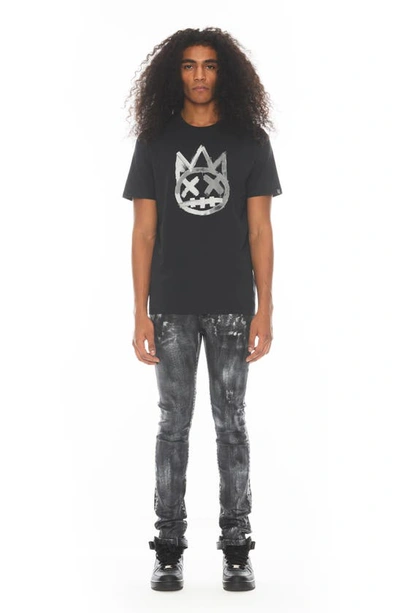 Shop Cult Of Individuality Paintbrush Shimuchan Graphic T-shirt In Black