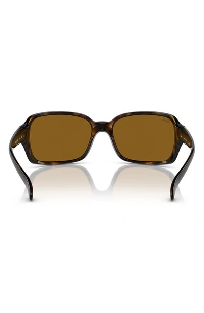 Shop Ray Ban 60mm Wrap Sunglasses In Brown