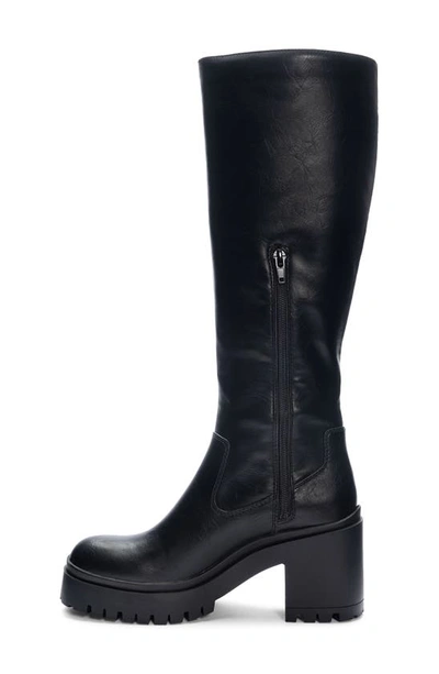 Dirty Laundry Oakleigh Knee High Platform Boot In Black