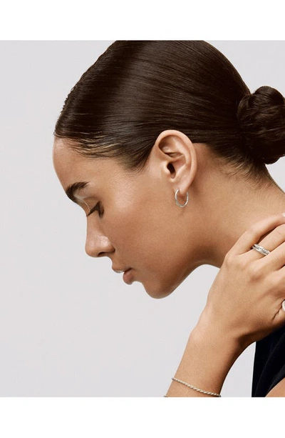 Monica Vinader Sterling Silver Siren Muse Small Hoop Earrings In Sterling Silver