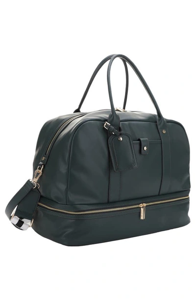 Shop Mali + Lili Riley Vegan Leather Weekend Travel Bag In Olive