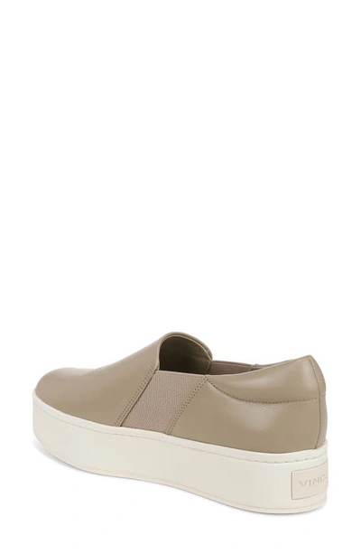 Shop Vince Warren Platform Slip-on Shoe In Ltstraw