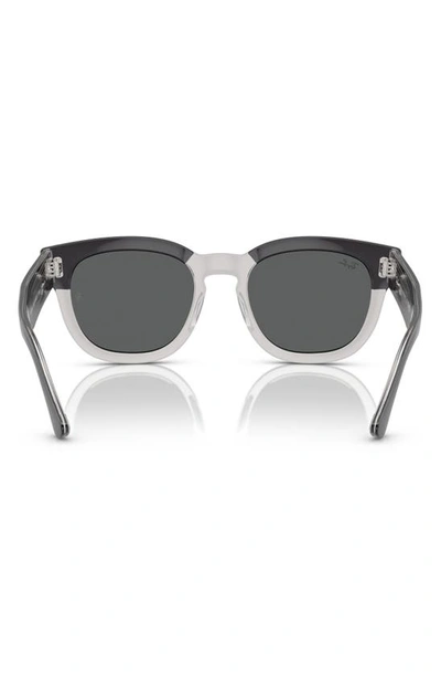 Ray Ban Mega Hawkeye 53mm Square Sunglasses In Dark Grey