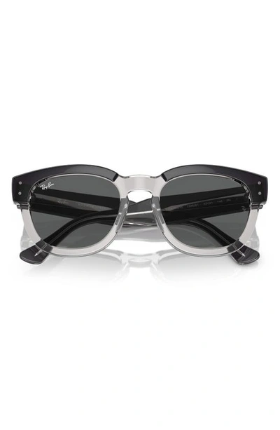 Ray Ban Mega Hawkeye 53mm Square Sunglasses In Dark Grey