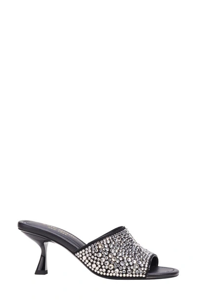 Shop Kate Spade Malibu Crystal Sandal In Black/ Clear