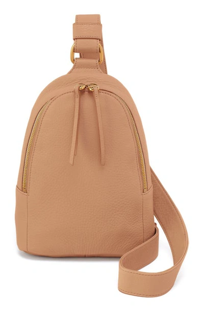 Shop Hobo Fern Leather Sling Bag In Sandstorm