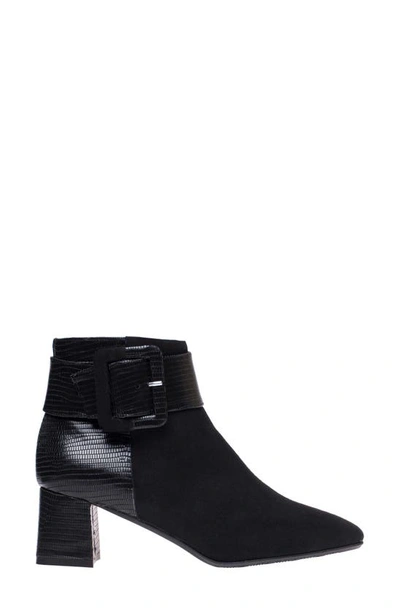 Ron White Lana Buckle Bootie In Onyx