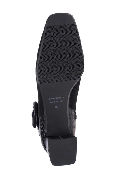 Ron White Lana Buckle Bootie In Onyx