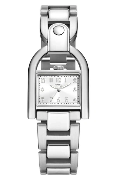 Shop Fossil Harwell Bracelet Watch, 28mm In Silver