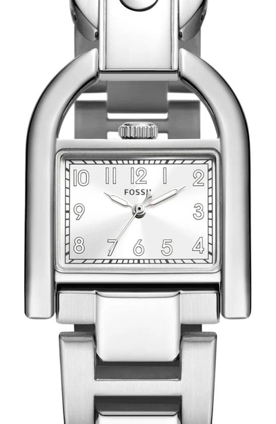 Shop Fossil Harwell Bracelet Watch, 28mm In Silver