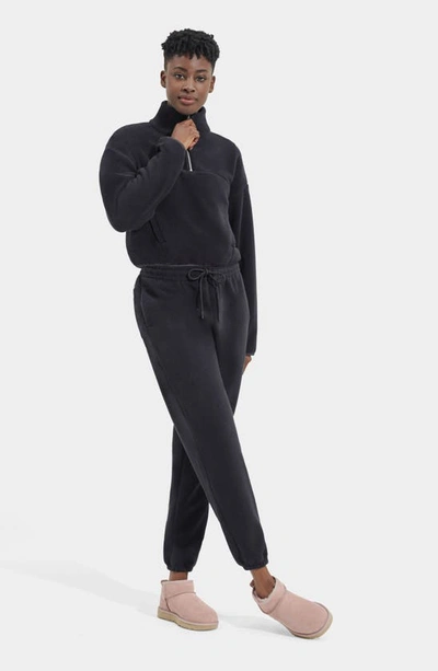 Ugg Cassady Micro Fleece Half Zip Top In Ink