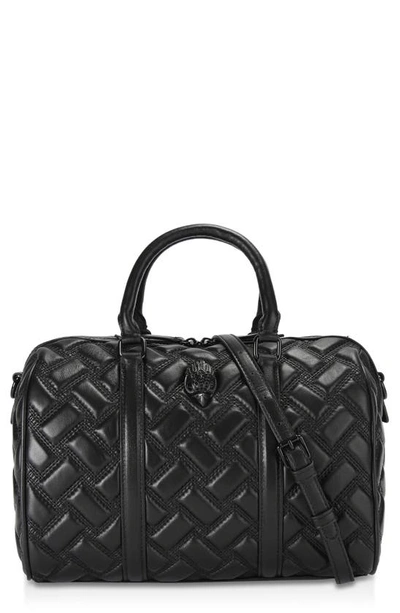 Kurt Geiger Kesington Boston Leather Tote In Black