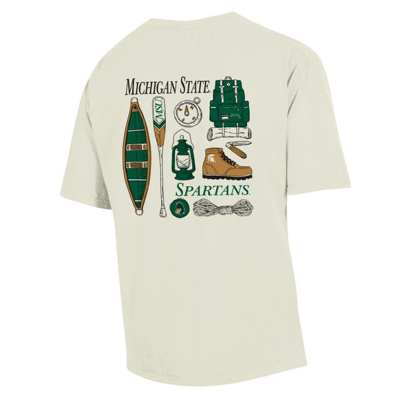 Shop Comfort Wash Cream Michigan State Spartans Camping Trip T-shirt