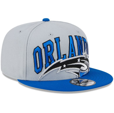 Shop New Era Gray/blue Orlando Magic Tip-off Two-tone 9fifty Snapback Hat