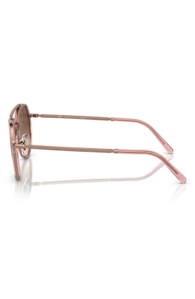 Ray Ban 53mm Gradient Irregular Sunglasses In Copper