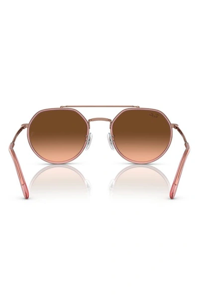 Ray Ban 53mm Gradient Irregular Sunglasses In Copper
