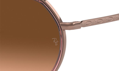 Ray Ban 53mm Gradient Irregular Sunglasses In Copper