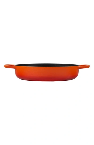 Le Creuset Signature Enamel Cast Iron Everyday Pan In Flame