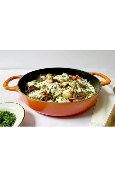 Le Creuset Signature Enamel Cast Iron Everyday Pan In Flame