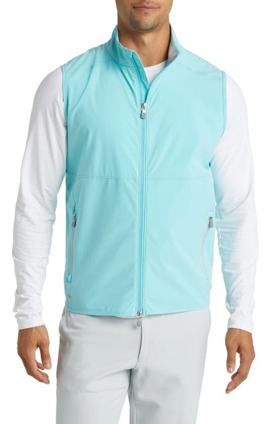 Shop Peter Millar Crown Crafted Flex Adapt Vest In Turquoise