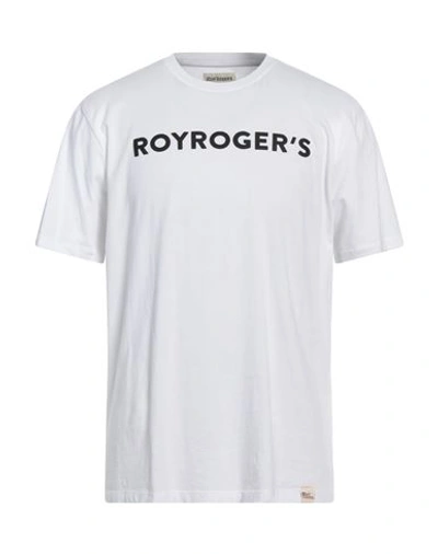 Shop Roy Rogers Roÿ Roger's Man T-shirt White Size Xl Cotton