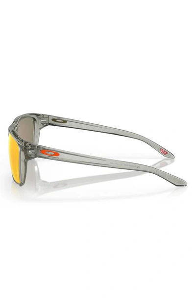 Oakley Sylas 57mm Prizm™ Rectangular Sunglasses In Grey Metal