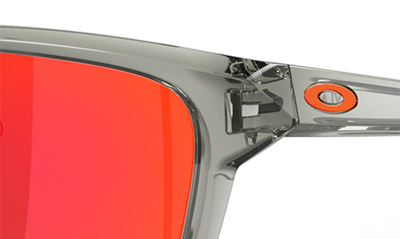 Oakley Sylas 57mm Prizm™ Rectangular Sunglasses In Grey Metal