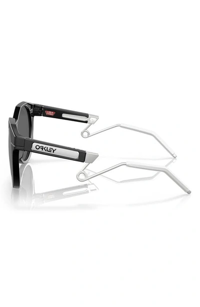 Oakley Hstn Round-frame Sunglasses In Matte Black