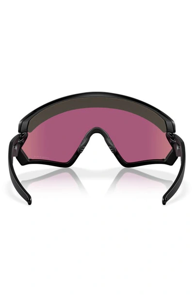 Shop Oakley Wind Jacket 2.0 Shield Sunglasses In Black Green