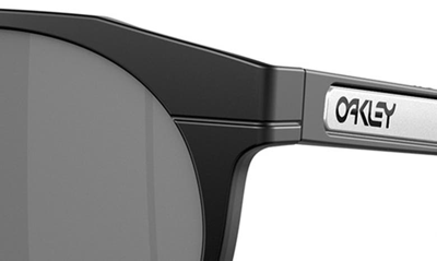 Oakley Hstn Round-frame Sunglasses In Matte Black