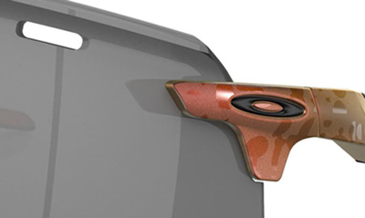 Shop Oakley Encoder Strike Vented Prizm™ Rimless Wrap Shield Sunglasses In Red