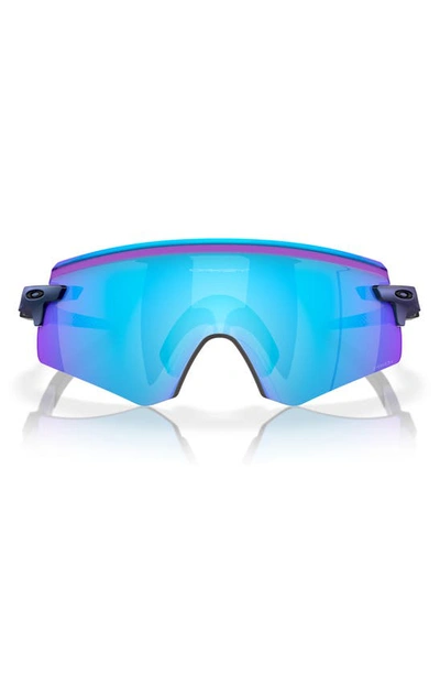 Shop Oakley Encoder Prizm™ 136mm Rimless Wrap Shield Sunglasses In Sapphire
