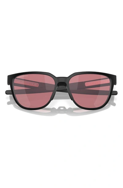 Shop Oakley Actuator 57mm Prizm™ Rectangular Sunglasses In Shiny Black
