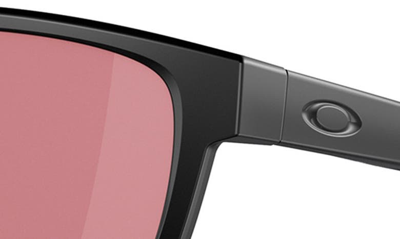 Shop Oakley Actuator 57mm Prizm™ Rectangular Sunglasses In Shiny Black