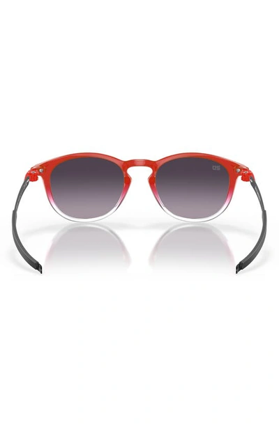 Shop Oakley Pitchman 50mm Prizm™ Gradient Round Sunglasses In Red